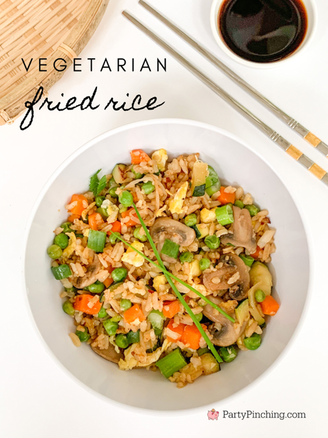 vegetable fried rice, best fried rice recipe better than takeout fried rice, easy dinner ideas, fast dinner ideas, easy fast fried rice