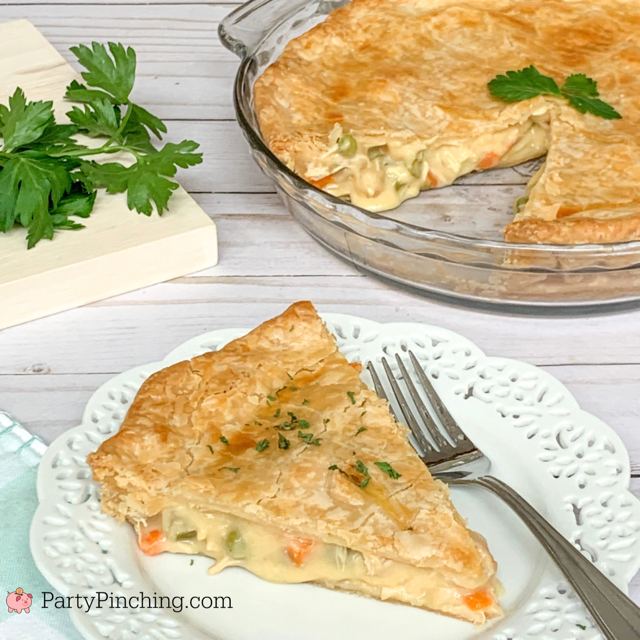 super easy chicken pot pie, easy chicken pot pie, best ever chicken pot pie recipe, best dinner ideas, easy dinner ideas, 30 minute meals, comfort food easy dinner ideas, fall dinner recipes,