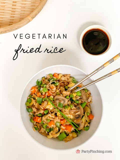 vegetable fried rice, best fried rice recipe better than takeout fried rice, easy dinner ideas, fast dinner ideas, easy fast fried rice