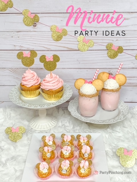 Pink and gold minnie mouse store baby shower