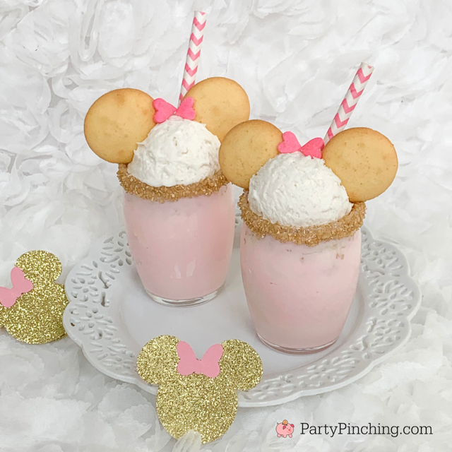 minnie mini milkshakes, best strawberry milkshakes, mini milkshakes