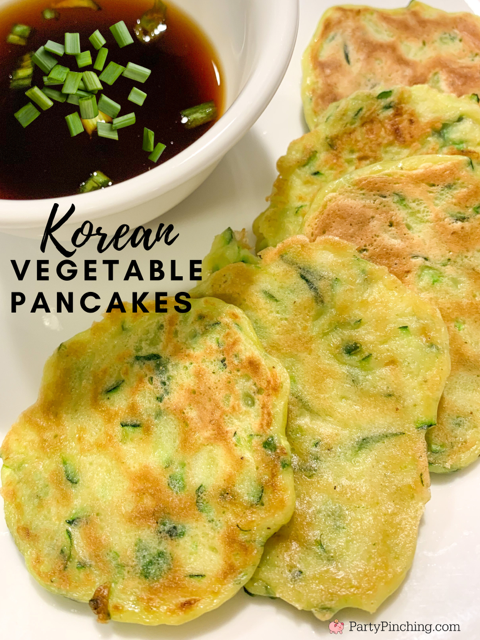 korean pancakes, korean vegetable pancakes, korean green onion pancakes, korean zucchini pancakes, best korean pancake recipe, pajeon recipe