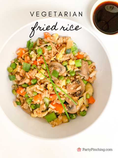 vegetable fried rice, best fried rice recipe better than takeout fried rice, easy dinner ideas, fast dinner ideas, easy fast fried rice