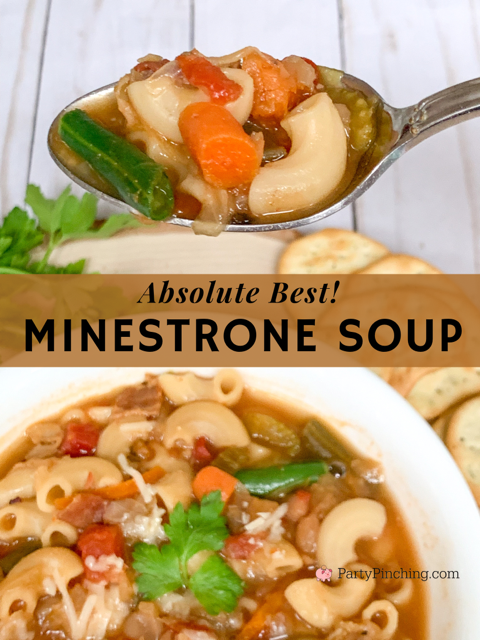 absolute best minestrone soup recipe, best easy minestrone soup recipe