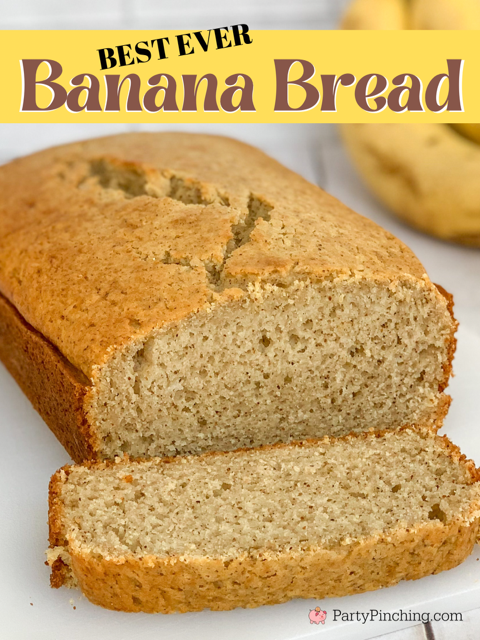 best ever banana bread, super moist easy delicious simple banana bread, greatest banana bread, family favorite banana bread, side dish ideas, family dinner ideas 