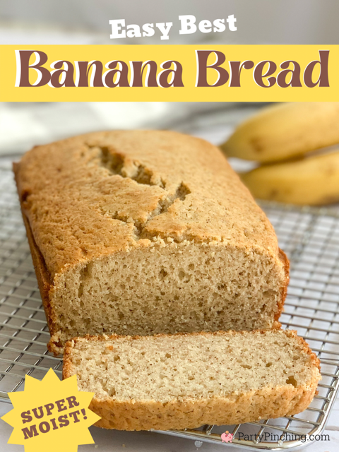 best ever banana bread, super moist easy delicious simple banana bread, greatest banana bread, family favorite banana bread, side dish ideas, family dinner ideas