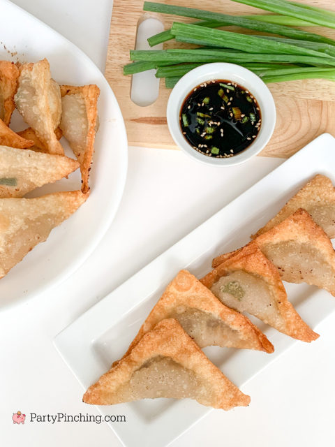 best easy beef fried wonton recipe, best easy wonton appetizers, best appetizer ideas, easy step by step how to make homemade beef wontons from scratch