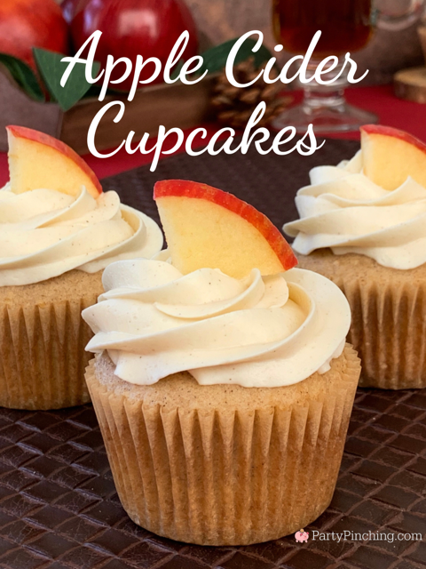 apple cider cupcakes, best fall autumn cupcake recipe, best apple cupcakes, instant apple cider cupcakes, fall cupcakes, apples and cinnamon cupcake recipe, easy apple cupcakes