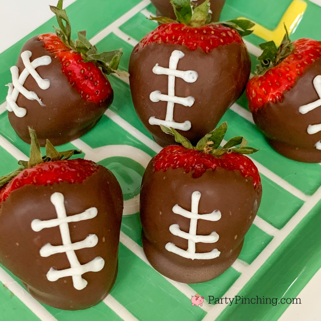 Chocolate Dip Football - Fun Game Day Snacks