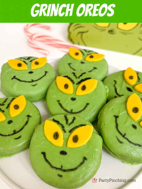 best grinch movie party food recipe ideas, easy best grinch food dessert snack movie party ideas recipes for kids, guacamole chips and salsa grinch, grinch movie, grinch max movie snacks party, grinchguacamole chips & salsa, grinch oreos cookies, grinch strawberry ice cream cones, grinch pretzel rods, grinch green heart waffles
