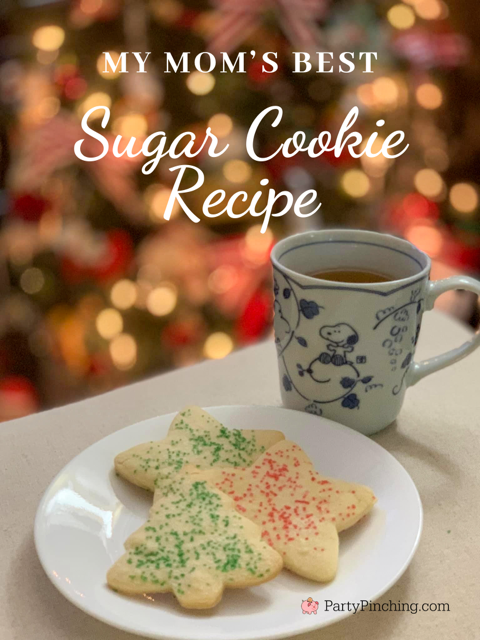 mom's best sugar cookie recipe, best sugar cookie recipe ever, best sugar cookie like grandmas, best christmas cut out cookies, best no chill cut out cookie recipe, choon meyer, my mom's cookie recipe