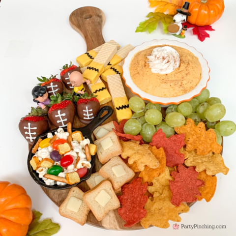 Charlie brown thanksgiving trail mix