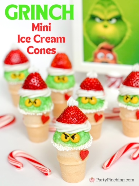 best grinch movie party food recipe ideas, easy best grinch food dessert snack movie party ideas recipes for kids, guacamole chips and salsa grinch, grinch movie, grinch max movie snacks party, grinchguacamole chips & salsa, grinch oreos cookies, grinch strawberry ice cream cones, grinch pretzel rods, grinch green heart waffles, 