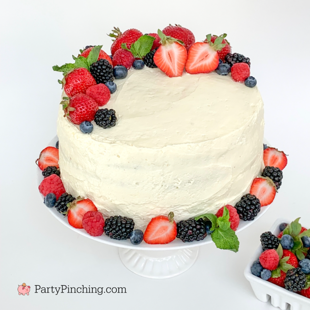 Fluffy Chantilly Cake with Berries - Drive Me Hungry