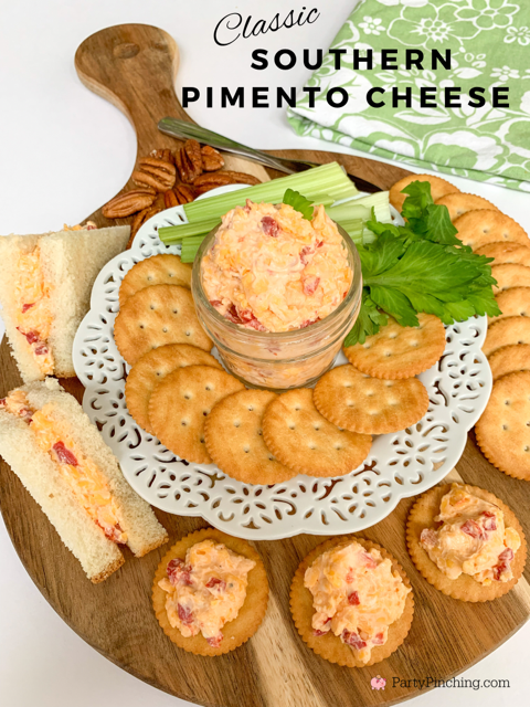 best easy classic grandma's southern pimento cheese recipe, fresh grated homemade pimento sharp cheddar cheese recipe, best southern pimento cheese recipe on white bread crackers celery, best pimento cheese spread dip recipe, gluten-free pimento cheese dip
