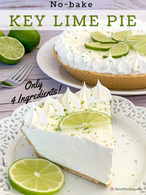 easy no bake key lime pie, best easy budget friendly key lime pie, easy dessert ideas, best summer tropical dessert ideas, frozen key lime pie