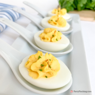 classic deviled egg recipe, fool proof deviled egg recipe, how to boil eggs, best easy quick deviled egg recipe, best easy classic stuffed egg recipe, best Southern deviled egg, mom's grandma's classic deviled egg recipe, deviled eggs with chives and paprika