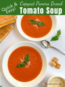 best easy copycat Panera Bread tomato soup, best easy 30 minute meals