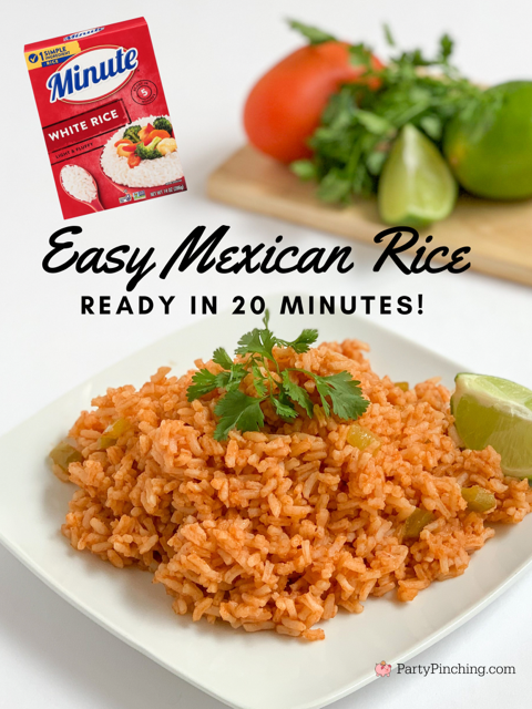 easy mexican minute rice, best easy mexican rice recipe, easy mexican instant rice, easy spanish rice, best easy spanish rice, best easy spanish instant rice, easy mexican instant rice recipe, mexican rice 20 minutes easy side dish, 