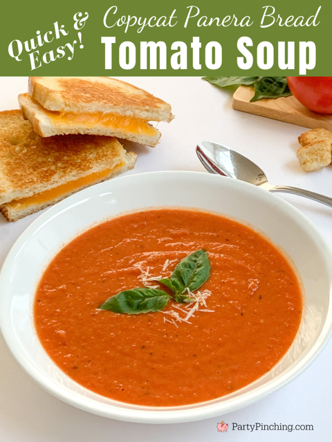 best easy copycat Panera Bread tomato soup, best easy 30 minute meals