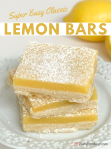 Easy classic Lemon Bars, best easy shortbread crust lemon bar recipe