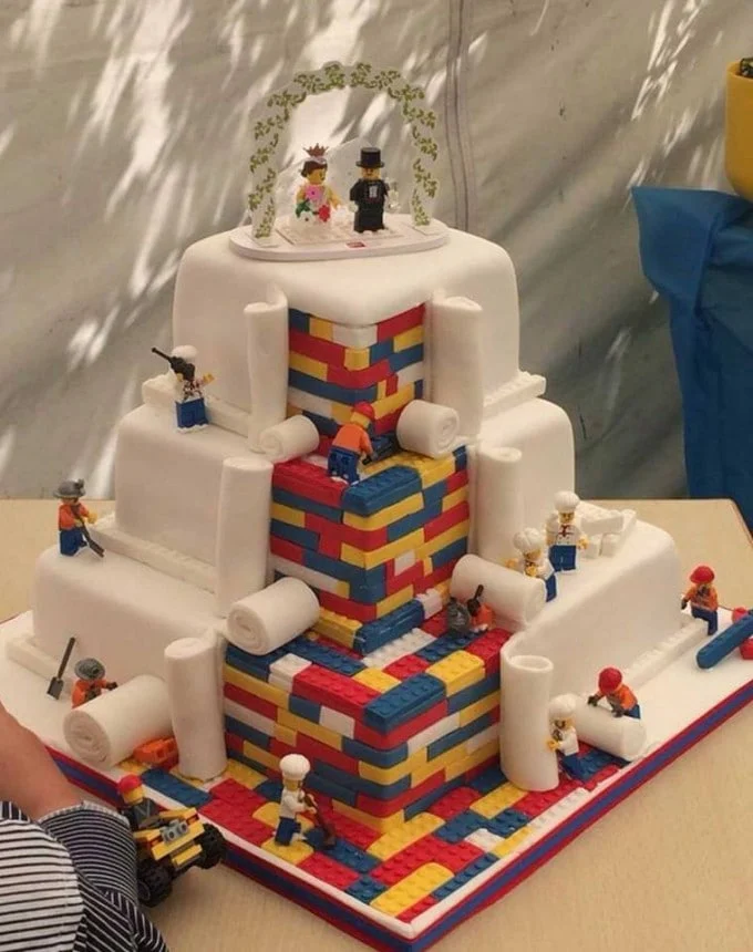 lego wedding cake, fun cake ideas, best cake ideas, best cake decorating ideas, easy cake ideas, best cake recipes