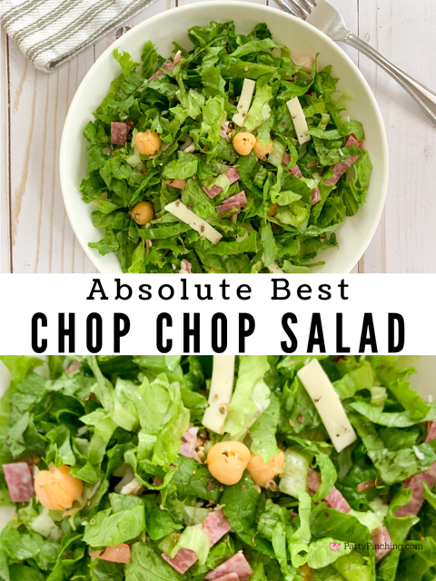 best chop chop salad, best easy chop chop salad recipe, easy chopped salad recipe quick and easy side salad recipe, salami cheese chickpea salad, super easy gluten free low carb salad, best easy quick dinner salad, easy salad dressing from scratch, 