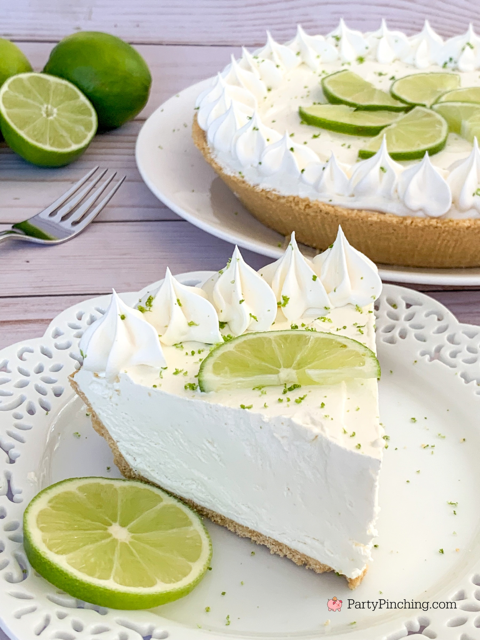 Super easy Key Lime Pie, best fluffy 4 ingredient no bake lime pie recipe