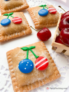 Patriotic Cherry Pies, Drake's Cakes Mini Cherry Pies, 4th of July dessert