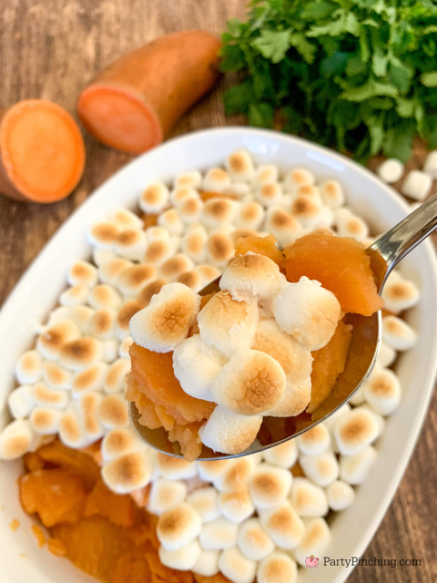 Grandma's Sweet Potato Casserole, Easy side dish for Thanksgiving, holiday dinner side dish, 10 minute side dish, 4 ingredient side dish for the holidays Thanksgiving, microwave sweet potato casserole, best easy sweet potato casserole for Thanksgiving, mama's Thanksgiving sweet potato casserole, no bake sweet potato casserole, canned yam sweet potato casserole easy quick best 10 minutes microwave