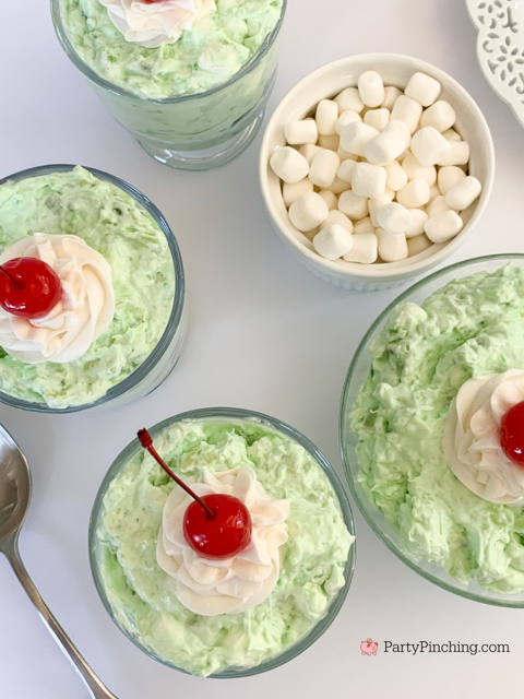 the best watergate salad, easy 5 minute salad 4 ingredients watergate jello pudding pistachio pineapple salad, budget friendly salad cheap dessert salad, pistachio pineapple fluff salad, easy marshmallow pistachio fluff watergate salad, christmas st patrick's day dessert salad recipe ideas for kids