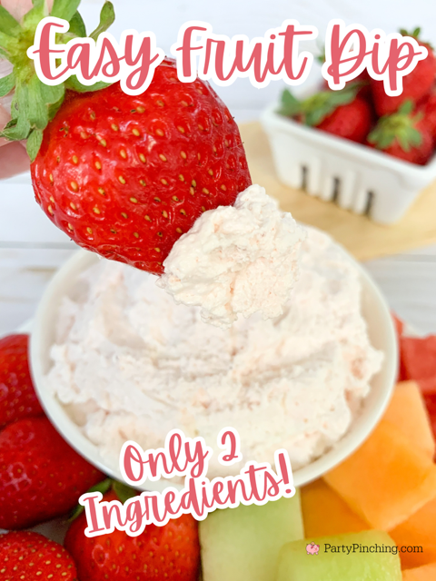 easy fruit dip, 2 ingredient fruit dip best easy fruit dip recipe, cool whip and yogurt fruit dip, refreshing fruit dip for fruit tray charcuterie boards, summer fruit dip, best easy potluck picnic recipes