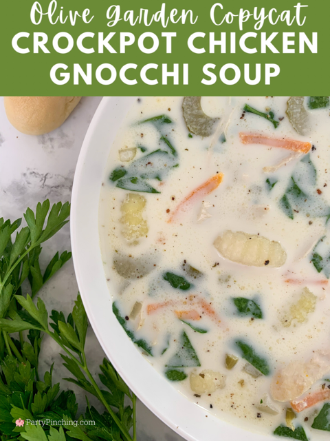 olive garden copycat slow cooker chicken gnocchi soup, best easy chicken gnocchi soup, olive garden chicken gnocchi soup recipe, easy family dinner meal recipe ideas, cold chilly meal ideas recipes easy, best easy soup crockpot slow cooker recipe ideas