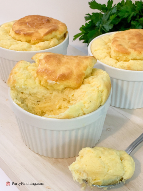 Easy Classic Cheese Soufflé, best easy cheese souffle, white cheddar parmesan swiss cheese souffle, individual cheese souffle in ramekins, dinner party holiday cheese souffle, best easy cheese souffle recipe, easy dinner ideas