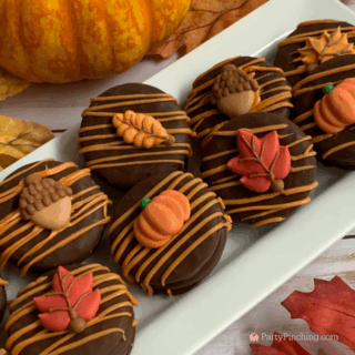 Fall Peanut Butter Fudge Cookies, no bake Peanut Butter Fudge Cookies for fall autumn Thanksgiving Harvest Halloween recipe, easy no bake fall cookie recipe, best easy Thanksgiving dinner dessert ideas quick recipe