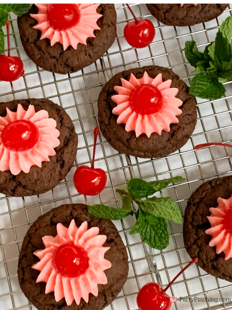 Easy Chocolate Cherry Cookies, 5 ingredient chocolate cherry cookies, cherry cordial cookies, best easy Christmas cherry chocolate cookies, cookie exchange recipe, best easy chocolate cherry cookie recipe for the holidays