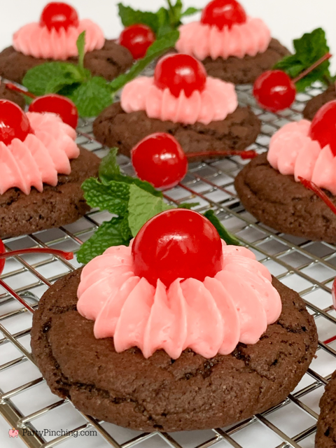 Easy Chocolate Cherry Cookies, 5 ingredient chocolate cherry cookies, cherry cordial cookies, best easy Christmas cherry chocolate cookies, cookie exchange recipe, best easy chocolate cherry cookie recipe for the holidays