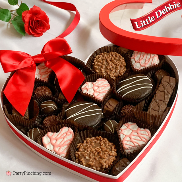 Little Debbie Sweetheart Snacks, Jumbo Heart Valentine Gift Box