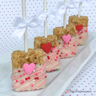 Valentine Peanut Butter Granola Pops, Sunbelt Bakery Chewy Granola Bars Peanut Butter Chip, easy healthy Valentine treat desserts for kids, easy granola bar recipe