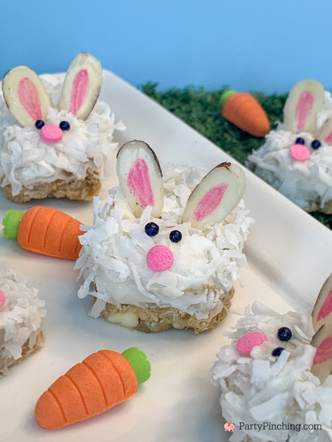 Key Lime and coconut granola bunny bites, easy Easter healthy snack dessert ideas, fun no bake Easter dessert brunch recipe ideas for kids, healthy Easter brunch ideas, Sunbelt Bakery Key Lime Chewy Granola Bars recipe