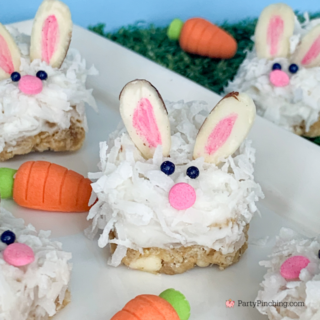 Key Lime and coconut granola bunny bites, easy Easter healthy snack dessert ideas, fun no bake Easter dessert brunch recipe ideas for kids, healthy Easter brunch ideas, Sunbelt Bakery Key Lime Chewy Granola Bars recipe