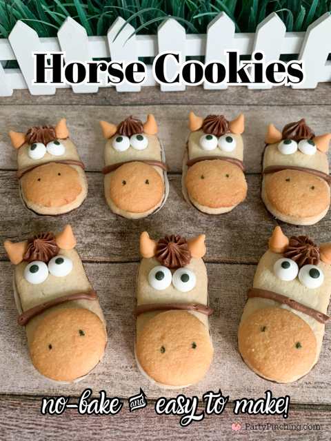 Milano Horse Cookies, best easy Pepperidge Farm Milano Horse Cookies recipe, no bake horse cookies, Barnyard Farm Horse cookies, Lunar Chinese New Year of the Horse cookies, Kentucky Derby Horse cookies, easy cookies fun for kids to make