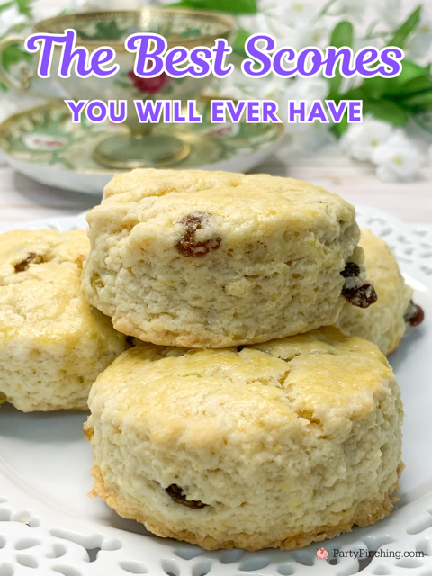 The best raisin scones, best easy  afternoon tea scones, classic authentic proper English scones, best scones you will ever have, fluffy light scones, the best scone recipe ever