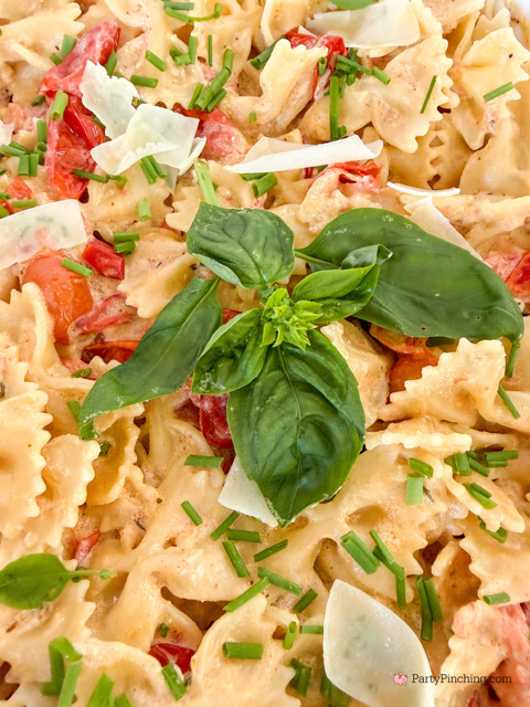 TikTok viral Boursin Cheese Pasta, easy best Boursin cheese recipes, Garlic and herb Boursin cheese recipe, best easy pasta recipe 30 minute meals, best easy kid friendly meals, best family meal recipe ideas, bowtie pasta recipe