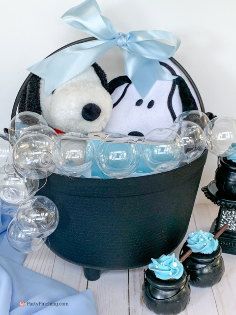 a baby is brewing baby shower Halloween theme for baby boy, cute Halloween baby shower ghost cookies, cute onesie cookies for baby shower, cute mummy cupcake cauldron brownies, cute bat cookies, cute ghost meringue cookies, spider oreos
