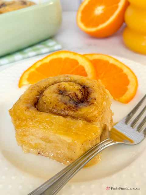 The Best orange rolls, pillsbury tiktok viral orange cinnamon rolls only 5 ingredients whipping cream heavy cream, easy 5 minute prep orange rolls, best Christmas Easter brunch easy casserole recipe ideas, best easy orange cinnamon heavy cream recipe
