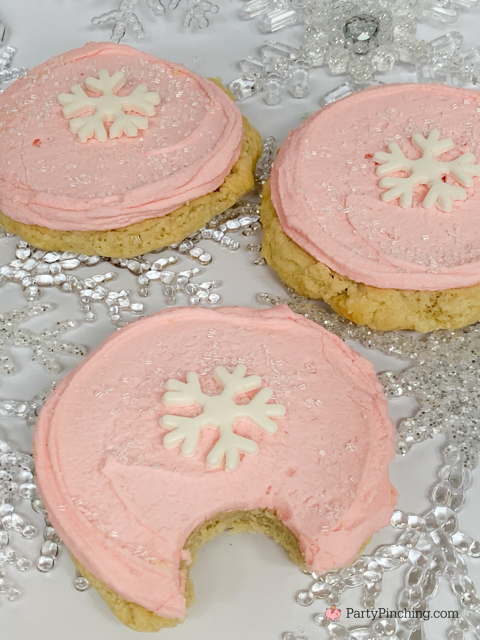 Better than Crumbl Pink Holiday sugar cookie, best Crumbl copycat recipe, easy best Crumbl sugar cookie pink copycat recipe, best easy Christmas cookie recipe cookie exchange ideas, best easy cookie gifts